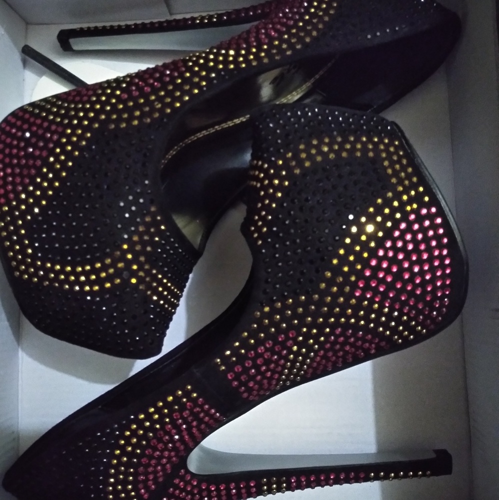 Rhinestone stilettos